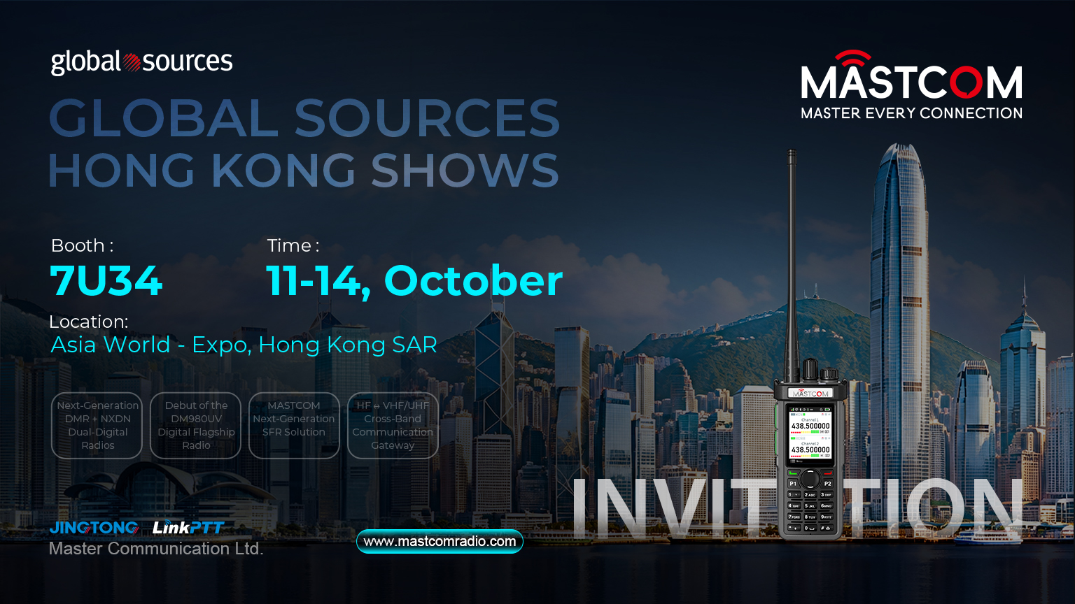 MASTCOM at Global Sources Hong Kong 2026 | DMR & NXDN Two-Way Radios